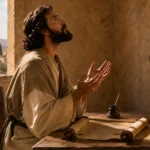 Apostle Paul giving thanks to God