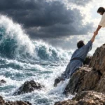 1 Thessalonians 1:10 illustrating rescue out of the coming indignation