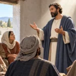 Paul speaking to the Thessalonians, illustrating 1 Thessalonians 2:5 and God as witness to hidden motives.