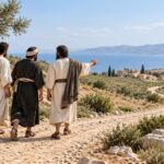 A winding path stretching toward the horizon, illustrating the believer's walk in 1 Thessalonians 4:1.